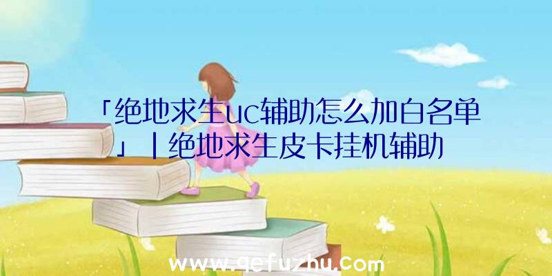 「绝地求生uc辅助怎么加白名单」|绝地求生皮卡挂机辅助